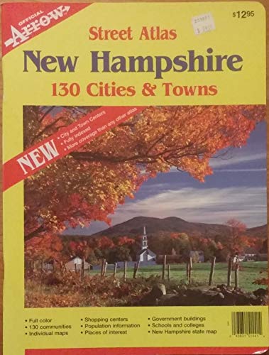 New Hampshire: Street Atlas : 130 Cities & Towns