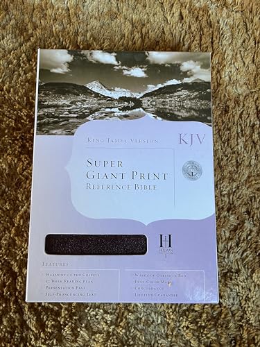 KJV Super Giant Print Reference Bible, Burgundy Bonded Leather (King James Version)