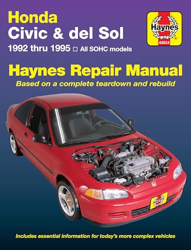 Honda Civic & Del Sol Covering (1992-1995) Haynes Repair Manual