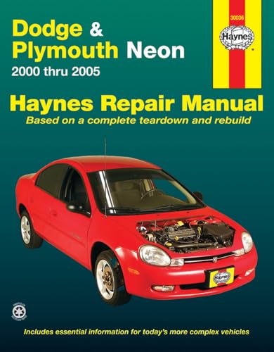 Dodge & Plymouth Neon 2000 thru 2005