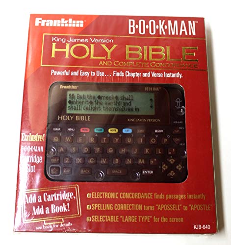 Bookman Holy Bible and Concordance/King James Version/Desk Top Computer (Kjb-640)