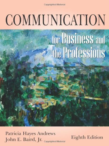 Communication For Business And The Professions