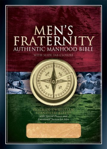 HCSB Men's Fraternity Authentic Manhood Bible, British Tan Imitation Leather
