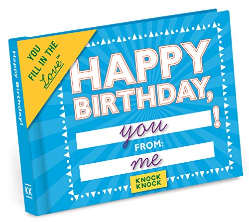 Knock Knock Happy Birthday Fill in the Love Book Fill-in-the-Blank Gift Journal