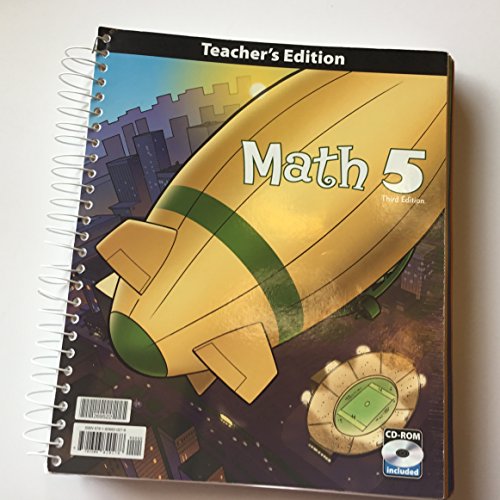 Math 5 Teacher Edition with CD 3rd Edition