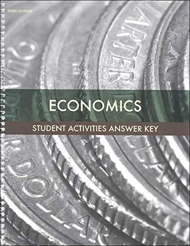 Economics Activity Manual Answer Key (3rd ed.)