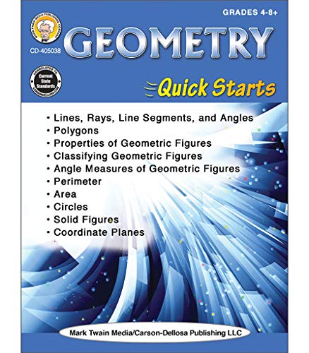 Mark Twain - Geometry Quick Starts Workbook
