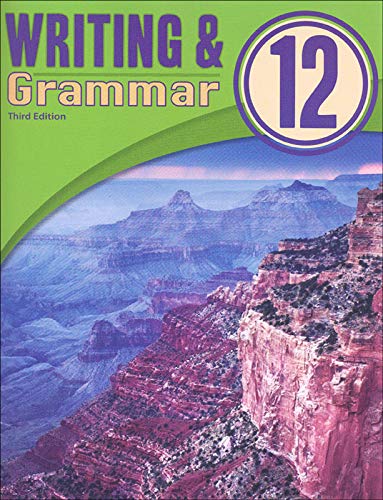 BJU Press Writing and Grammar 12 Worktext