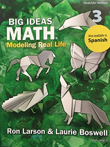 Big Ideas Math, Modeling Real Life, Grade 3 Volume 1, Model for Animals, c. 2019, 9781635988857, 1635988853