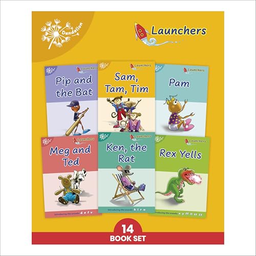 Phonic Books Dandelion Launchers Stages 1-7 Sam, Tam, Tim (Alphabet Code): Decodable Books for Beginner Readers Sounds of the Alphabet (Phonic Books Beginner Decodable)