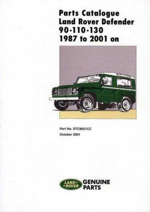 Land Rover Defender Parts Catalogue 90/110/130, 1987-2006