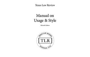 Manual on Usage & Style 15th edition (2020)