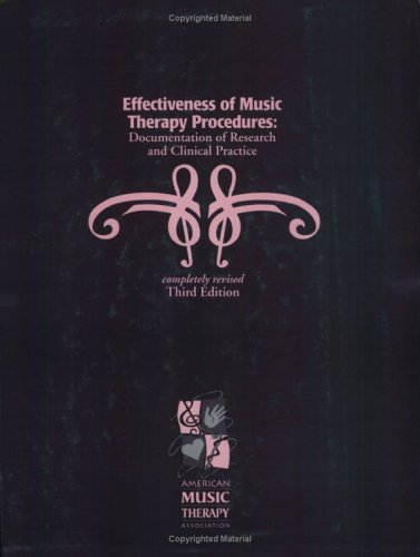 Effectiveness of Music Therapy Procedures: Documentation of Research and Clinical Practice