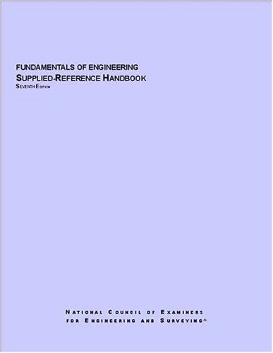 Fundamentals Of Engineering Supplied-Reference Handbook