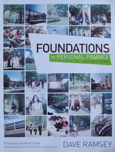 Foundations in Personal Finance (5 Chapter College Edition)