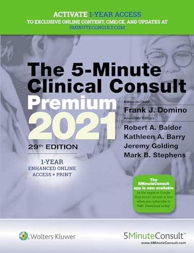 5-Minute Clinical Consult 2021 Premium: 1-Year Enhanced Online Access + Print