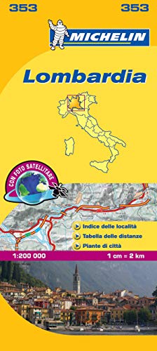 Michelin Map Italy: Lombardia 353 (Maps/Local (Michelin)) (Italian Edition)