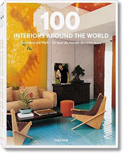 100 Interiors Around the World (Bibliotheca Universalis) (Multilingual and French and German Edition)