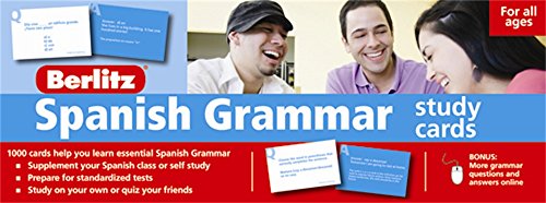 Spanish Grammar Study Cards