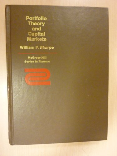 Portfolio Theory and Capital Markets