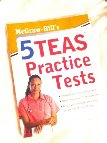 Cover of McGraw-Hill's 5 TEAS Practice Tests by Zahler, Kathy A., Paperback Book