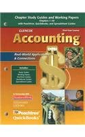 Glencoe Accounting: First Year Course, Chapter Study Guides And Working Papers Chapters 1-29