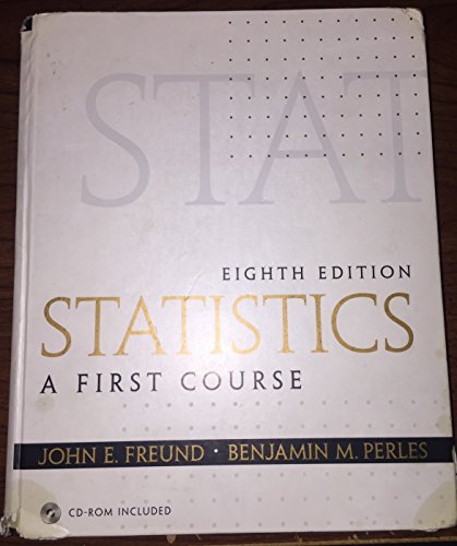 Statistics: A First Course