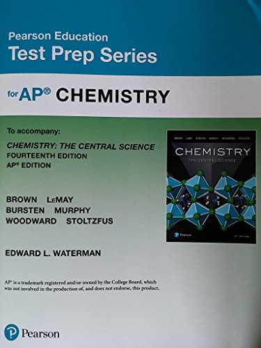 Cover of Test Prep Series for AP Chemistry for Chemistry: The Central Science 14th ed AP by Edward L. Waterman, paperback Book