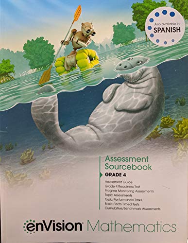 Envision Mathematics 2020 Assessment Sourcebook Grade 4, c. 2020, 9780134954059, 013495405X