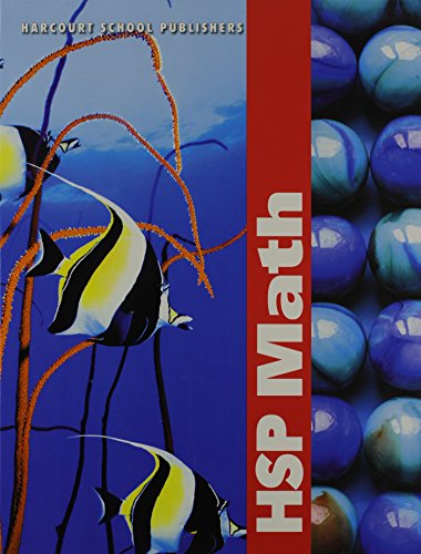 Hsp Math: Student Edition Grade 4 2009