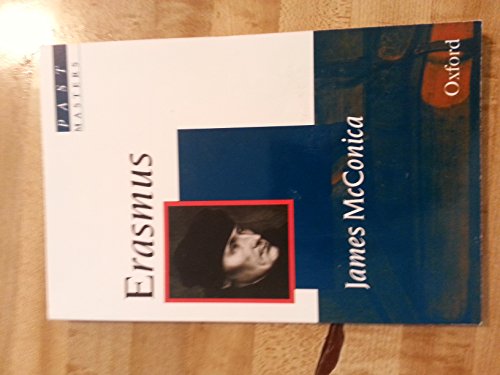 Cover of Erasmus (Past Masters) by McConica, James, paperback Book