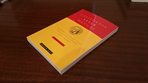California Style Manual, 4th