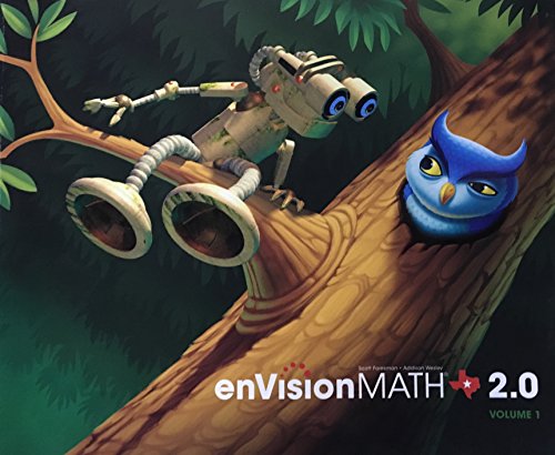 Cover of enVision Math 2.0, Grade 1, Vol. 1, Topics 1-8 Texas by Scott Foresman, paperback Book