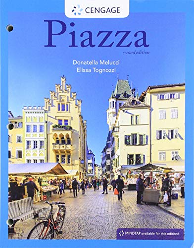 Bundle: Piazza, Student Edition: Introductory Italian, Loose-Leaf Version, 2nd + MindTap, 4 terms Printed Access Card