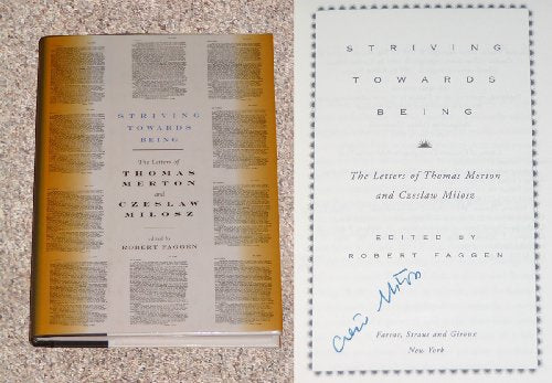 Striving Towards Being: The Letters of Thomas Merton and Czeslaw Milosz