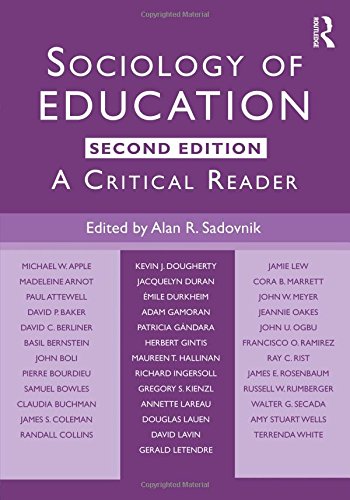 Sociology of Education: A Critical Reader