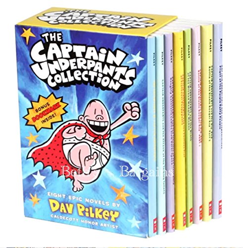 Captain Underpants Complete Set (Captain Underpants, 1-8) by Dav Pilkey (2001) Paperback