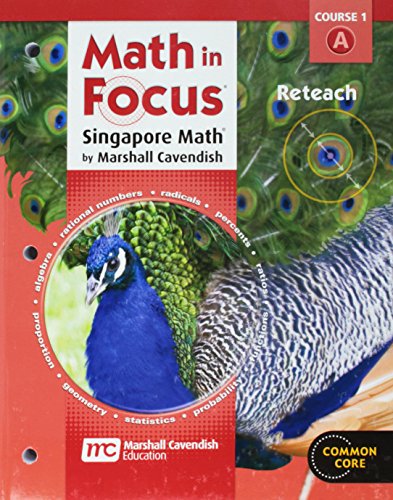 Reteach, Book A Course 1 (Math in Focus: Singapore Math)