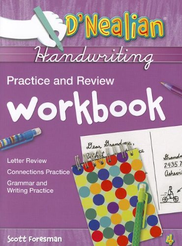 D'Nealian Handwriting Practice and Review Masters: Grade 4