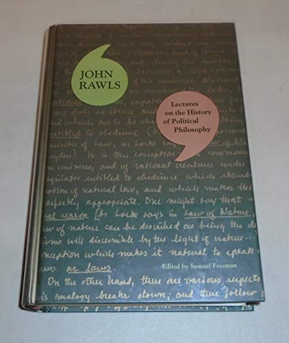 Lectures on the History of Political Philosophy