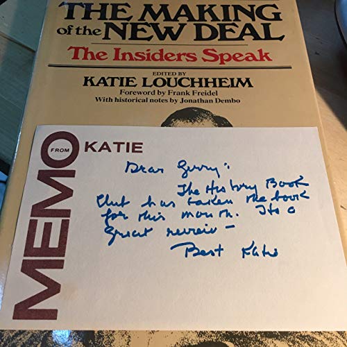 The Making of the New Deal: The Insiders Speak