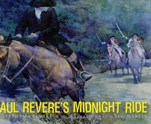 Cover of Paul Revere's Midnight Ride by Krensky, Stephen, hardcover Book