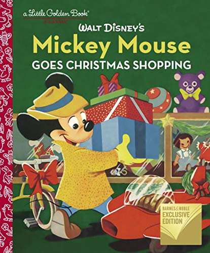 Walt Disney's Mickey Mouse Goes Christmas Shopping Little Golden Book
