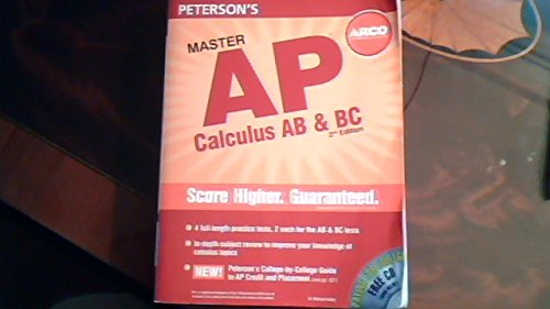 Master the AP Calculus AB & BC, 2nd Edition (Peterson's Ap Calculus)