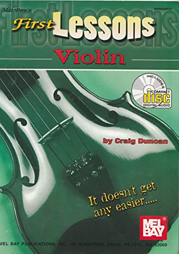 Mel Bay First Lessons Violin Book/CD Set