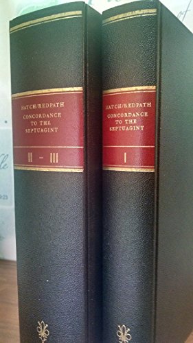 Cover of A Concordance to the Septuagint: And the Other Greek Versions of the Old Testament (Including the Apocryphal Books) by Edwin Hatch, Hardcover Book