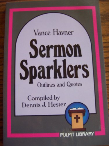 Cover of Sermon Sparklers: Outlines and Quotes by Havner, Vance, paperback Book
