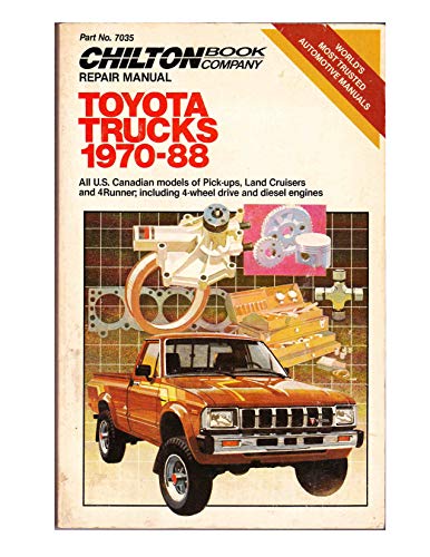 Chilton Repair Manual Toyota Trucks 1970-88