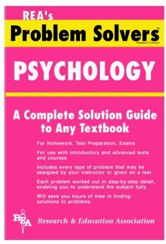 Psychology Problem Solver (Problem Solvers Solution Guides)
