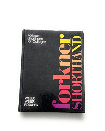 Forkner shorthand for colleges